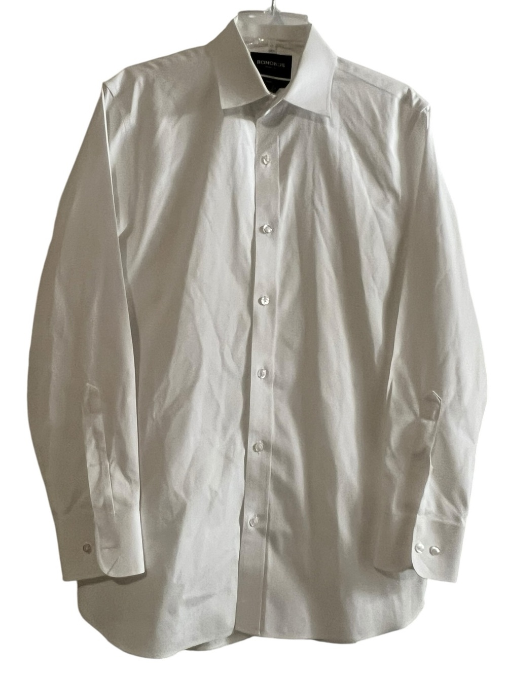 Bonobos Wrinkle-Free Tailored Fit Dress Shirt White 15.5 x 32